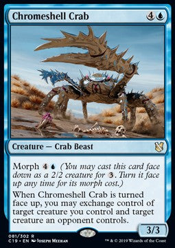 Chromeshell Crab - Commander 2019 (Rare) [C19-81]