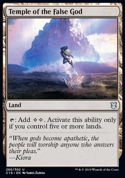 Temple of the False God - Commander 2019 (Uncommon) [C19-280]