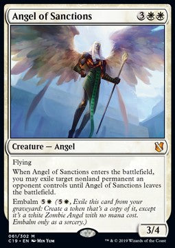 Angel of Sanctions - Commander 2019 (Mythic) [C19-61]