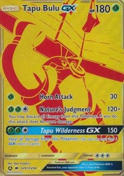 Tapu Bulu GX - Hidden Fates (Secret Rare) [HIF-SV91]