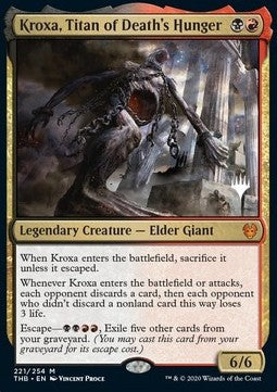 Kroxa, Titan of Death's Hunger (V.1) - Theros Beyond Death: Promos (Mythic) [PTHB-221]
