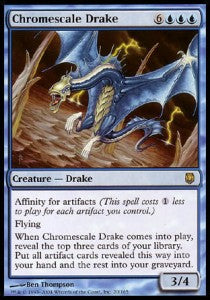 Chromescale Drake - Darksteel (Rare) [DST-20]