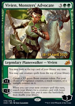 Vivien, Monsters' Advocate (V.2) - Ikoria: Lair of Behemoths: Promos (Mythic) [PIKO-175]