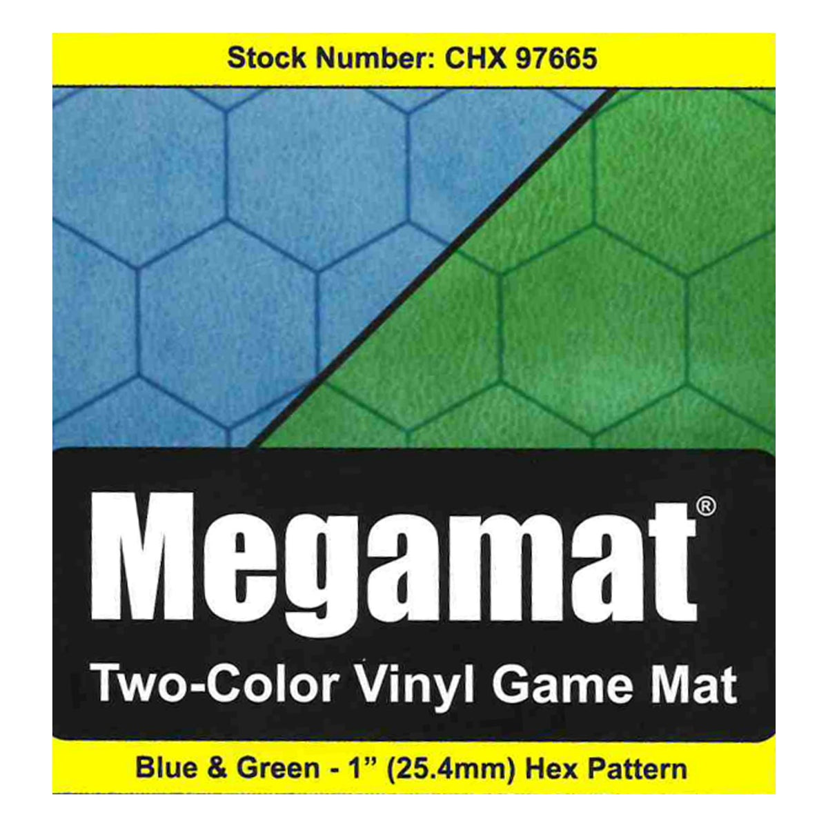 Megamat Reversibile 88x122 cm Blue Green Hexes - Tappetino
