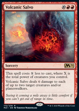 Volcanic Salvo - Core 2021 (Rare) [M21-172]