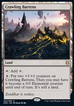 Crawling Barrens - Zendikar Rising (Rare) [ZNR-262]