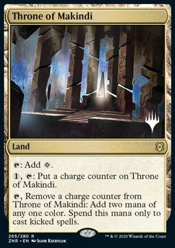 Throne of Makindi (V.1) - Zendikar Rising: Promos (Rare) [PZNR-265]