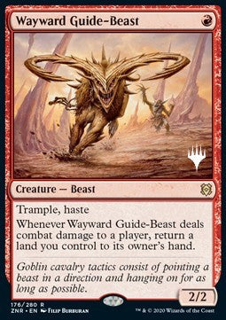Wayward Guide-Beast (V.1) - Zendikar Rising: Promos (Rare) [PZNR-176]