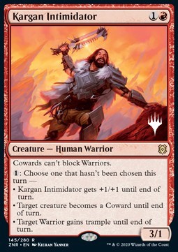 Kargan Intimidator (V.1) - Zendikar Rising: Promos (Rare) [PZNR-145]