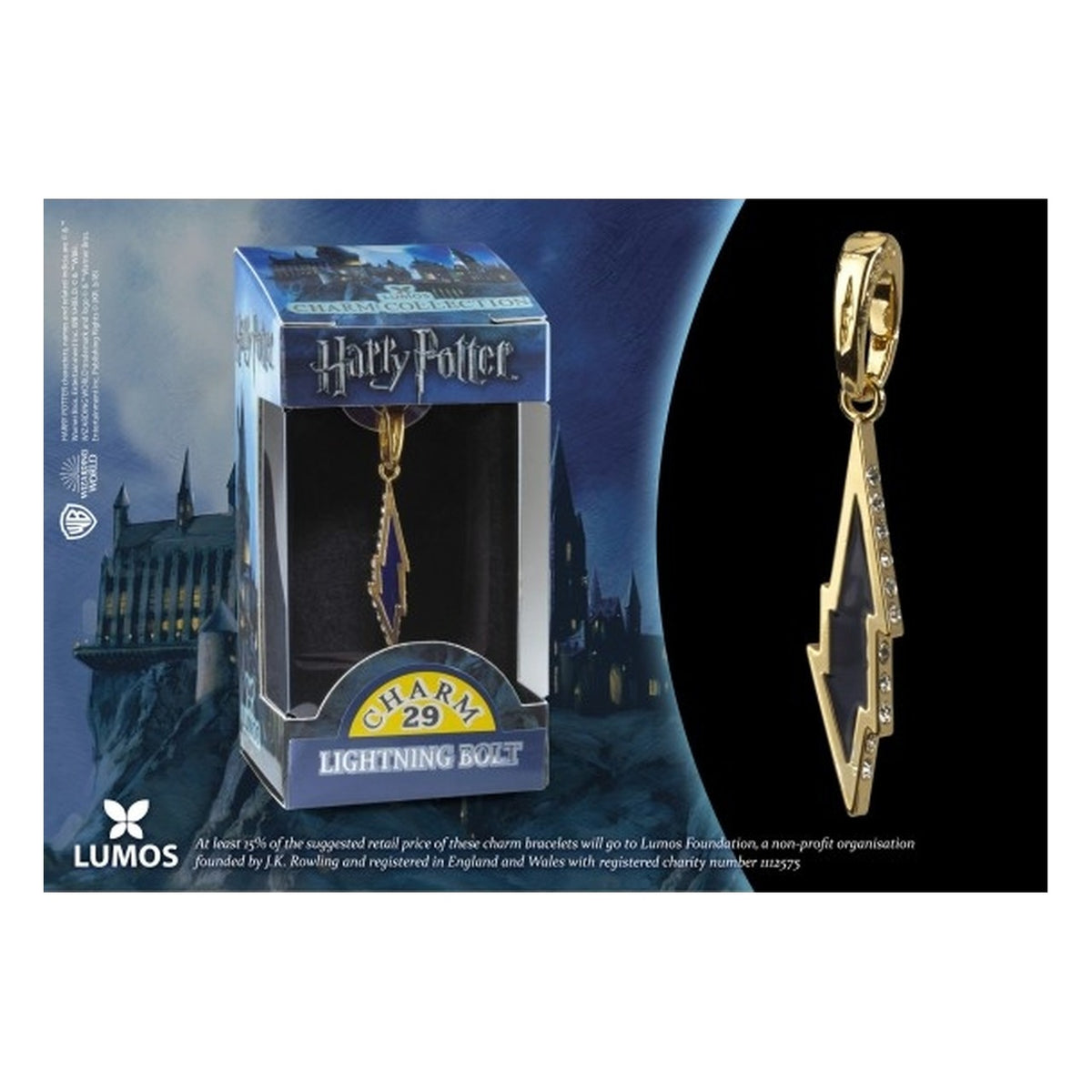 Harry Potter: Ciondolo Lumos Charm 29 Lightning Bolt