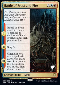 Battle of Frost and Fire (V.2) - Kaldheim: Promos (Rare) [PKHM-204]