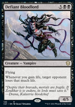 Defiant Bloodlord - Commander: Strixhaven (Rare) [C21-142]