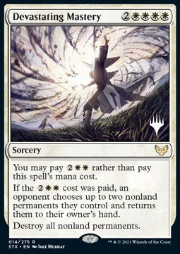 Devastating Mastery (V.2) - Strixhaven: School of Mages: Promos (Rare) [PSTX-14]