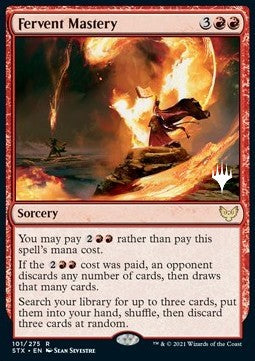 Fervent Mastery (V.2) - Strixhaven: School of Mages: Promos (Rare) [PSTX-101]
