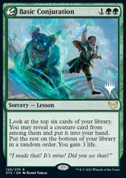 Basic Conjuration (V.2) - Strixhaven: School of Mages: Promos (Rare) [PSTX-120]