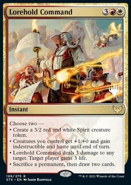 Lorehold Command (V.2) - Strixhaven: School of Mages: Promos (Rare) [PSTX-199]