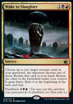 Wake to Slaughter - Innistrad: Midnight Hunt (Rare) [MID-250]