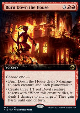 Burn Down the House - Innistrad: Midnight Hunt: Extras (Rare) [XMID-352]