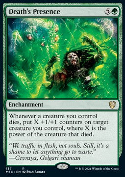Death's Presence - Commander: Innistrad: Midnight Hunt (Rare) [MIC-137]