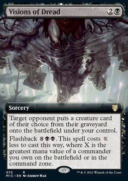 Visions of Dread (V.2) - Commander: Innistrad: Midnight Hunt (Rare) [MIC-72]