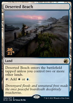 Deserted Beach (V.1) - Innistrad: Midnight Hunt: Promos (Rare) [PMID-260]
