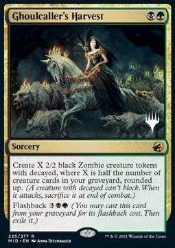 Ghoulcaller's Harvest (V.2) - Innistrad: Midnight Hunt: Promos (Rare) [PMID-225]