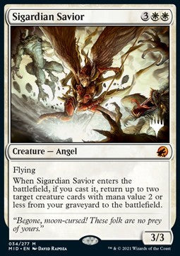 Sigardian Savior (V.2) - Innistrad: Midnight Hunt: Promos (Mythic) [PMID-34]