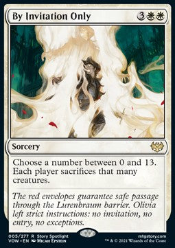 By Invitation Only - Innistrad: Crimson Vow (Rare) [VOW-5]