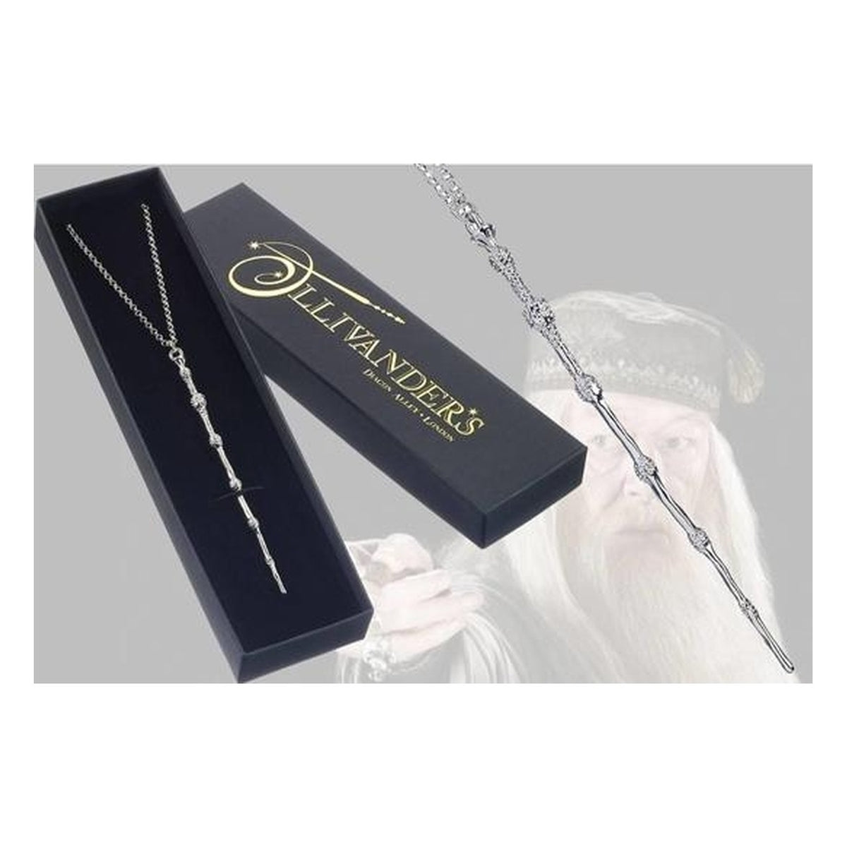Collana con ciondolo Bacchetta di Dumbledore - Harry Potter