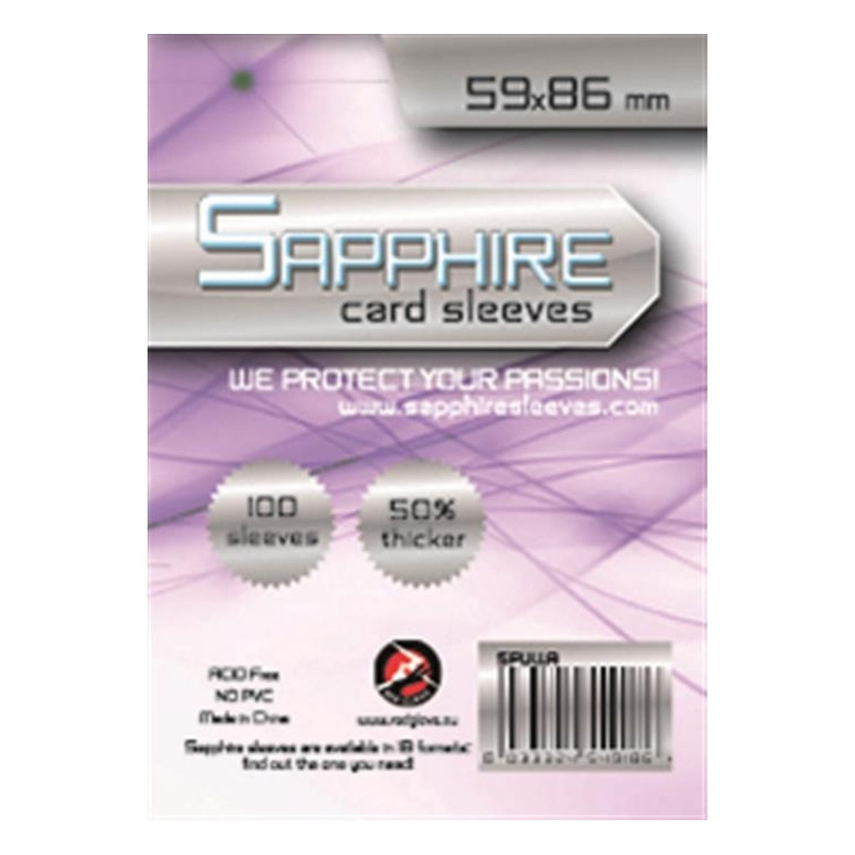 Sapphire Lilla - 100 Buste Protettive 59x86 mm