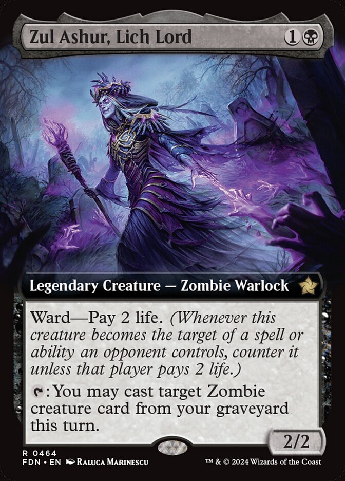Zul Ashur, Lich Lord (V.3) - Magic: The Gathering Foundations: Extras