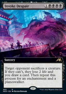 Invoke Despair (V.2) - Kamigawa: Neon Dynasty: Extras (Rare) [XNEO-455]