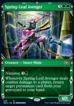 Spring-Leaf Avenger (V.1) - Kamigawa: Neon Dynasty: Extras (Rare) [XNEO-349]