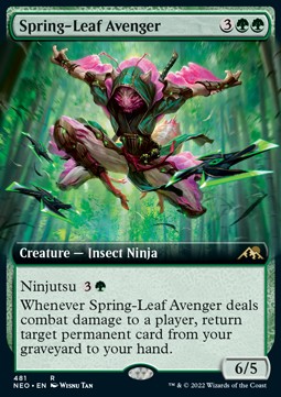 Spring-Leaf Avenger (V.2) - Kamigawa: Neon Dynasty: Extras (Rare) [XNEO-481]
