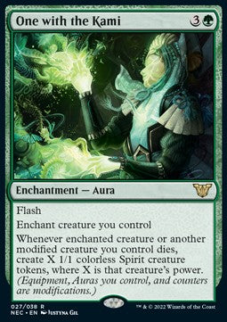 One with the Kami (V.1) - Commander: Kamigawa: Neon Dynasty (Rare) [NEC-27]