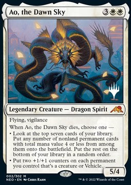 Ao, the Dawn Sky (V.2) - Kamigawa: Neon Dynasty: Promos (Mythic) [PNEO-2]