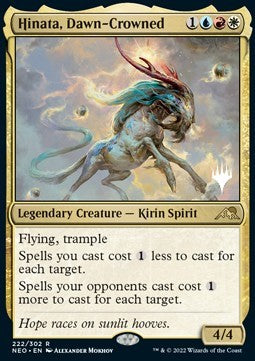 Hinata, Dawn-Crowned (V.2) - Kamigawa: Neon Dynasty: Promos (Rare) [PNEO-222]