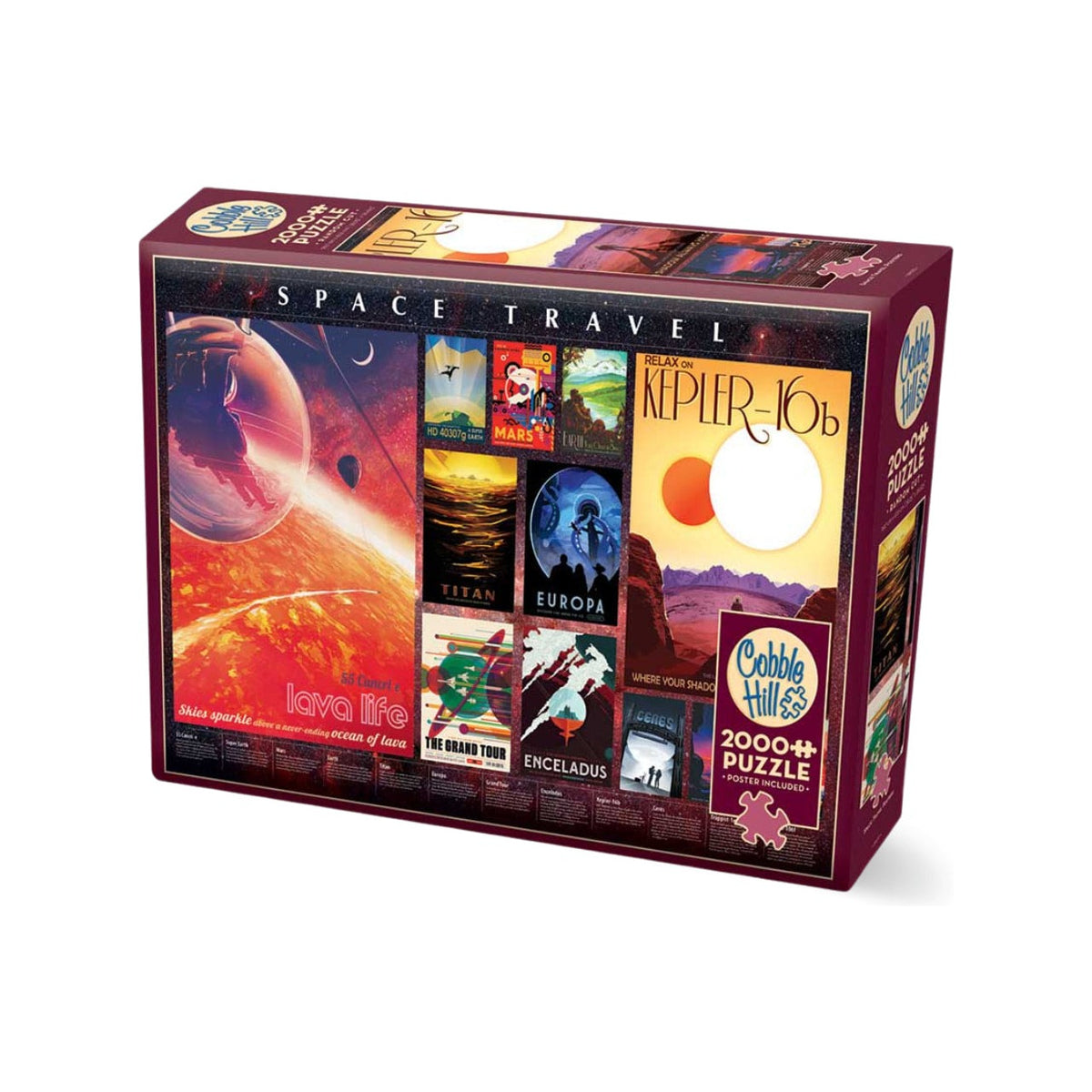 Cobble Hill: Space Travel Posters 2000 pezzi - Puzzle