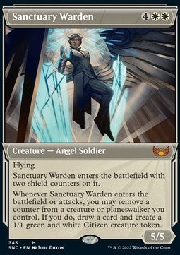 Sanctuary Warden (V.1) - Streets of New Capenna: Extras (Mythic) [XSNC-343]