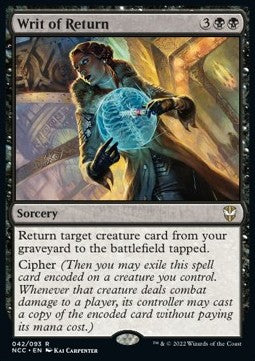 Writ of Return - Commander: Streets of New Capenna (Rare) [NCC-42]