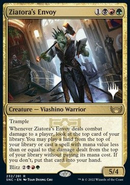 Ziatora's Envoy (V.2) - Streets of New Capenna: Promos (Rare) [PSNC-232]