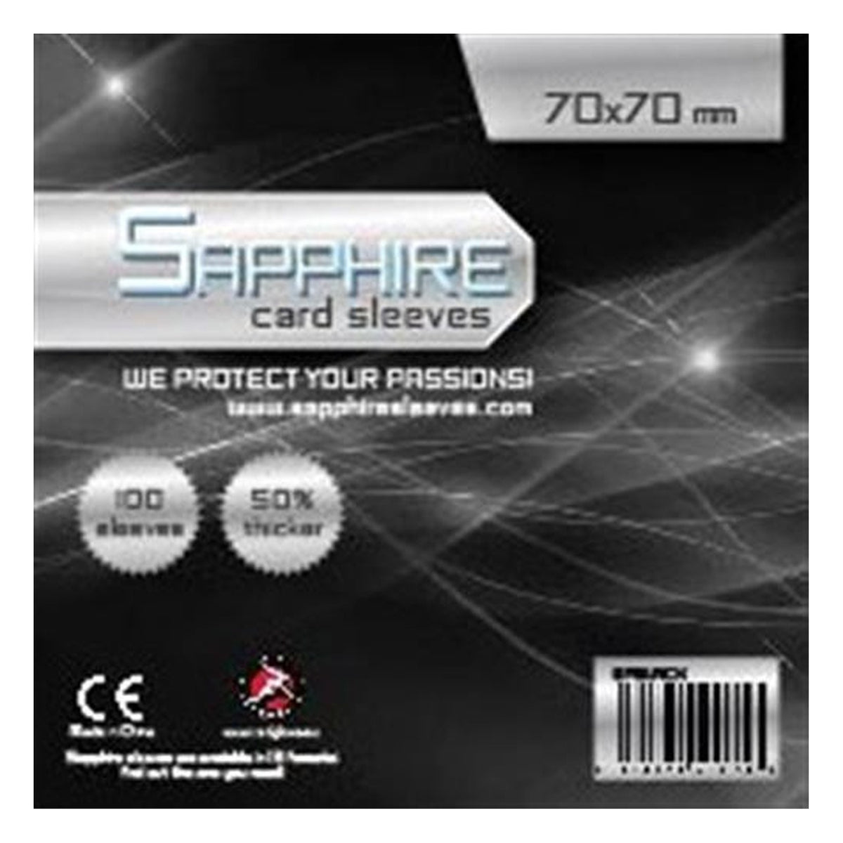 Sapphire Black - 100 Buste Protettive 70x70 mm