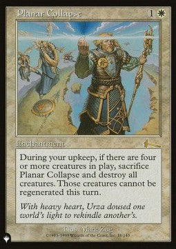 Planar Collapse