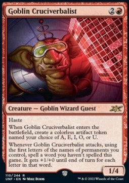 Goblin Cruciverbalist - Unfinity (Rare) [UNF-110]