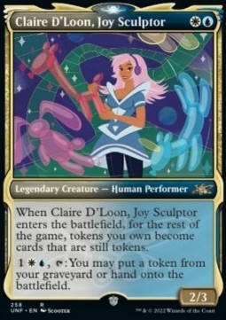 Claire D'Loon, Joy Sculptor (V.1) - Unfinity: Extras (Rare) [XUNF-258]