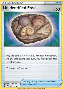Unidentified Fossil - Silver Tempest (Uncommon) [SIT-165]