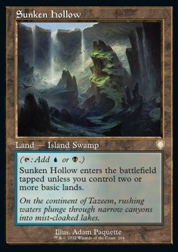 Sunken Hollow - Commander: The Brothers' War (Rare) [BRC-204]