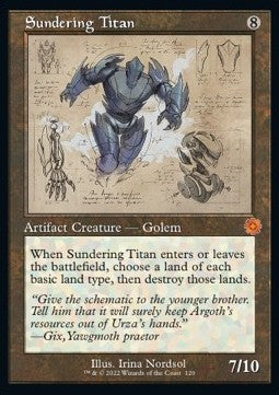 Sundering Titan (V.2) - Retro Frame Artifacts (Mythic) [BRR-120]