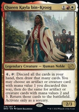 Queen Kayla bin-Kroog (V.2) - The Brothers' War: Promos (Rare) [PBRO-218]