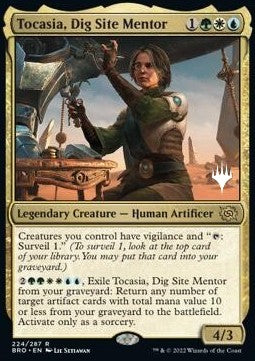 Tocasia, Dig Site Mentor (V.2) - The Brothers' War: Promos (Rare) [PBRO-224]